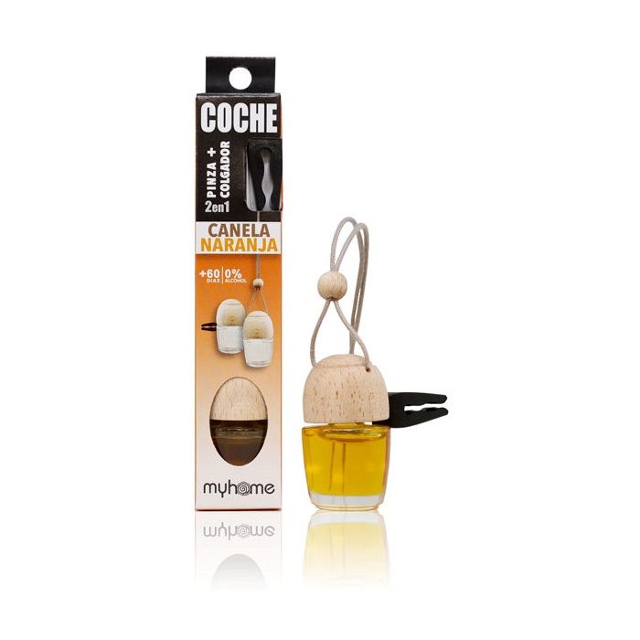 Ambientador Coche con Pinza Canela y Naranja - Myhome - 1