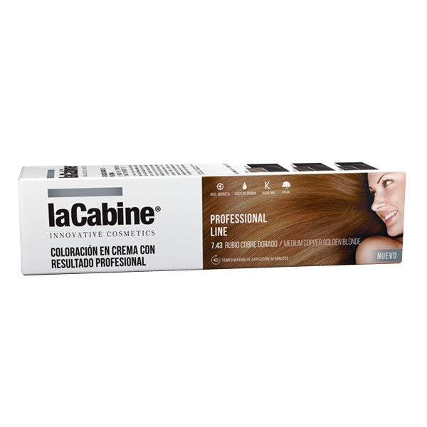 Professional Line Coloración en Crema - La Cabine : 7.43 Rubio cobre dorado - 1