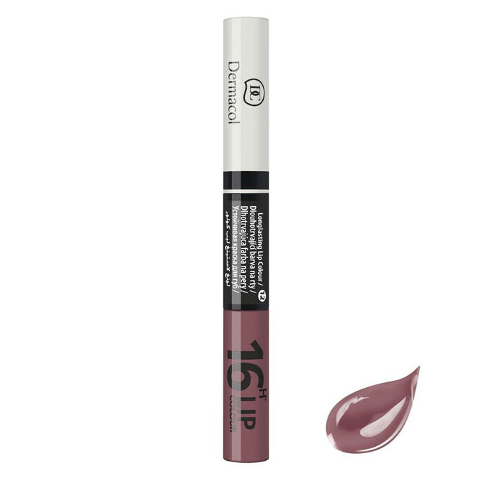 Labial de Larga Duración - 16h Lip Colour - Dermacol : labial líquido 16h - 12 - 1