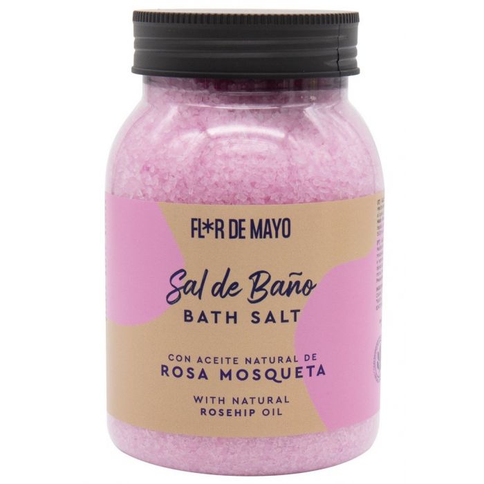 Sal de Baño Rosa Mosqueta - Flor de Mayo : 650gr - 1