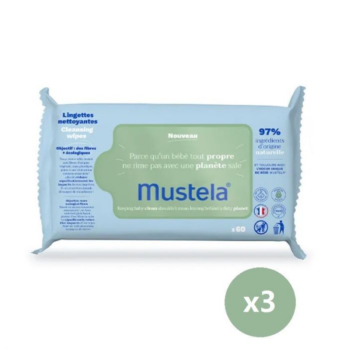 Toallitas Limpiadoras Fibras Naturales Ecológicas - Mustela - 1