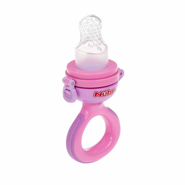 Alimentador Nibbler Silicona - Nuby : Rosa - 2