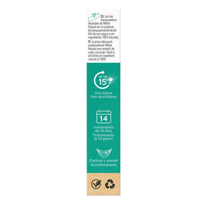 Tiras Blanqueadoras Dentales Natural - Iwhite - 3