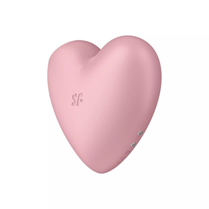 Estimulador de Clítoris con Vibración y Ondas de Presión Cutie Corazón - Satisfyer : Rosa - 2