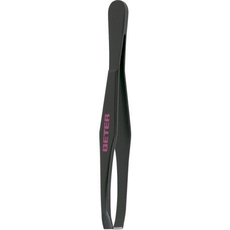 Pinza de Depilar Punta Recta Pavonada 7,5 cm - Beter - 1