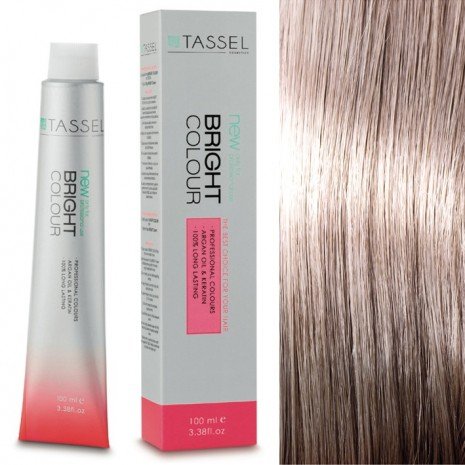 Tinte con Aceite de Argán y Queratina 100 ml - Tassel : 11.21 Rubio extraclaro perla ceniza - 1