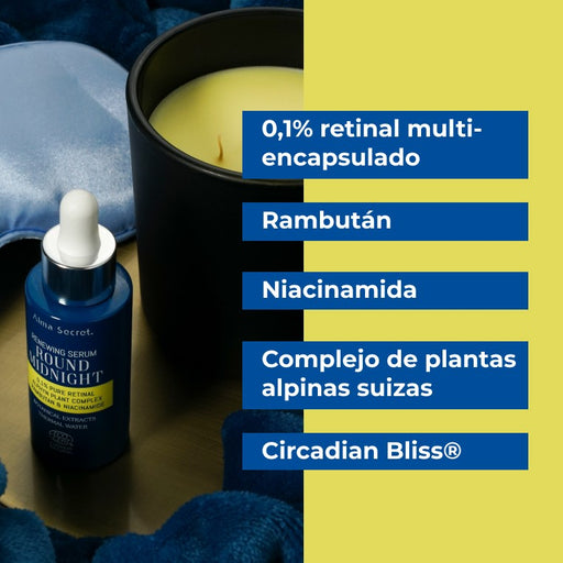 Sérum Round Midnight 0,1% Retinal puro - Alma Secret - 2