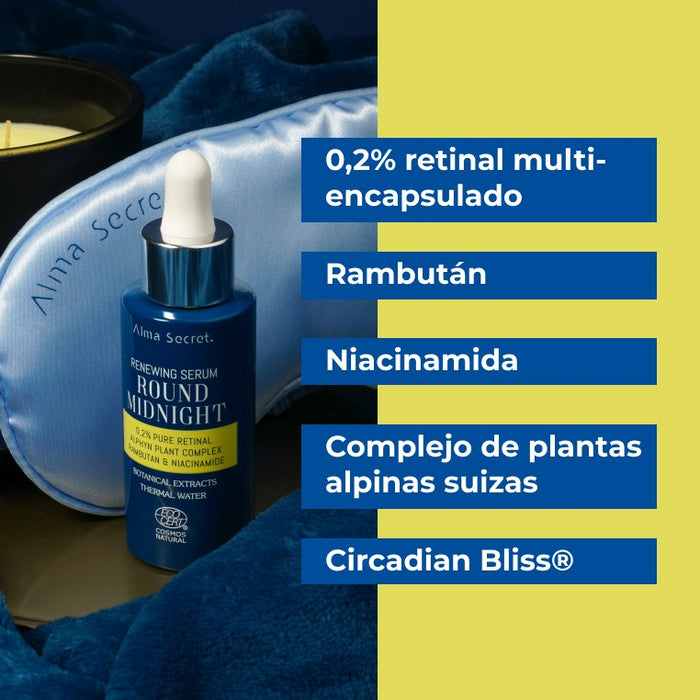 Sérum Round Midnight 0,2% Retinal puro - Alma Secret - 2