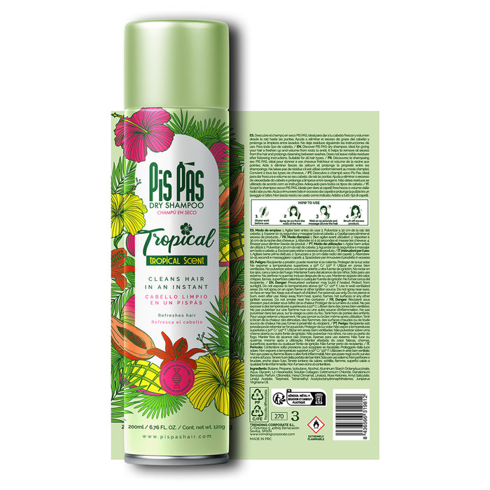 Champú en Seco Tropical Scent 200ml - Pis Pas - 3