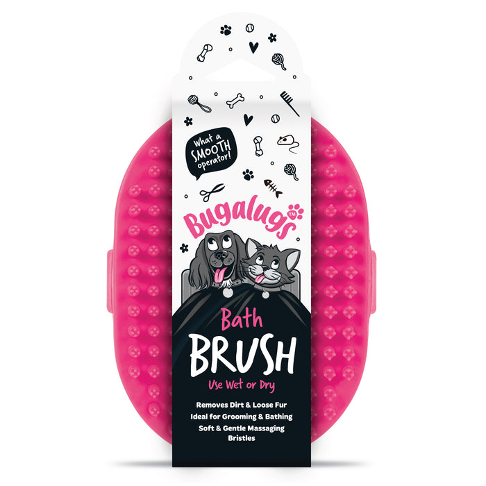 Cepillo de Baño para Perros - Bugalugs : Rosa - 2