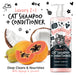 Champú y Acondicionador 2 en 1 para Gatos - Papaya y Coco - Bugalugs : 500ml - 2