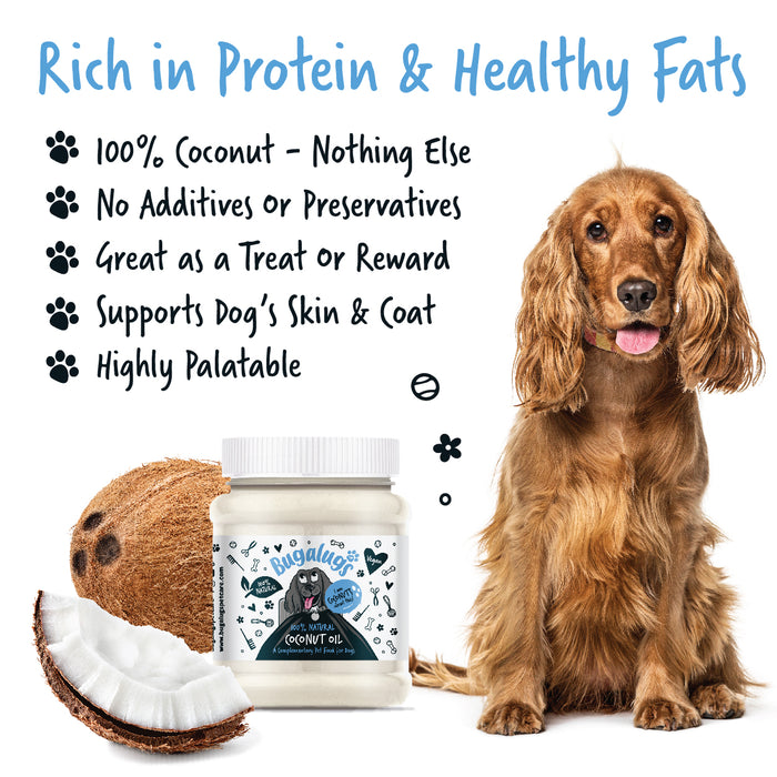 Aceite de Coco 100% Natural para Perros 340g - Bugalugs - 2