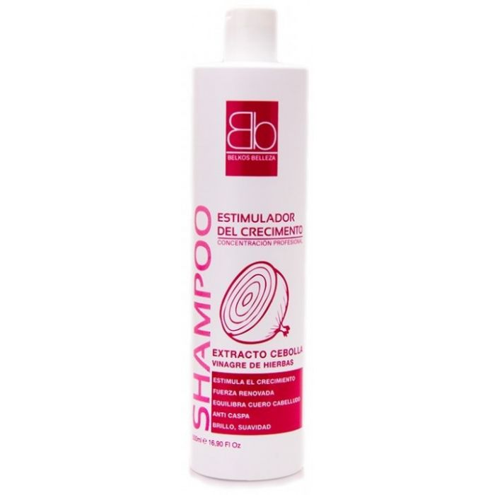 Champú de Cebolla y Vinagre 500 ml - Estimulador de Crecimiento - Belkos - 1