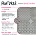 Lick Mat Antiestrés para Perros y Gatos - Gris - Bugalugs : Gris - 3