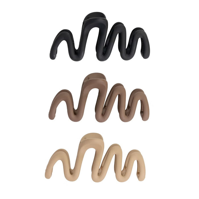 Pinzas Onduladas para el Cabello - Wave Claw Clips - Brushworks - 3