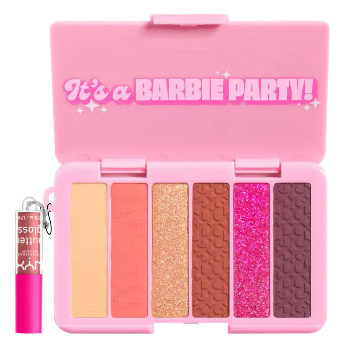 Paleta de Sombras de Ojos y mini gloss - Barbie on the Go - Nyx : 01 - It&amp;#039;s A Barbie Party! - 1