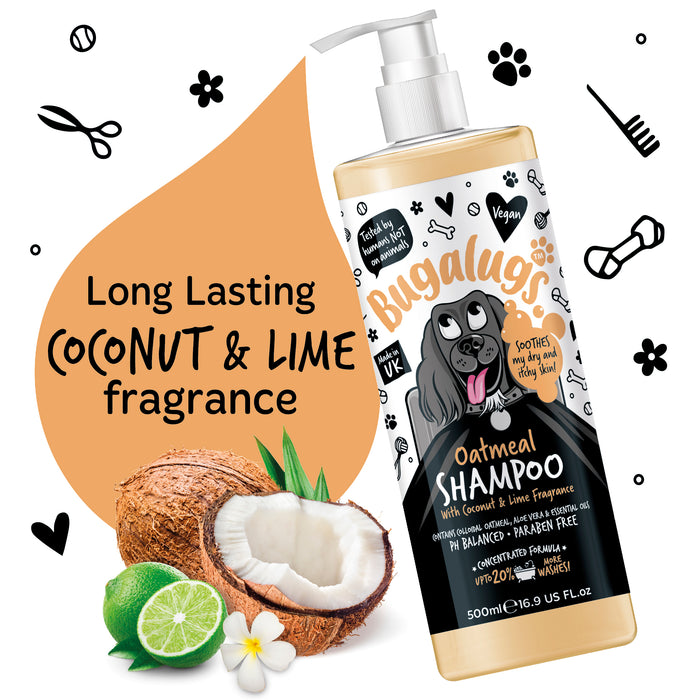 Champú Oatmeal & Aloe - Bugalugs : 500ml - 2