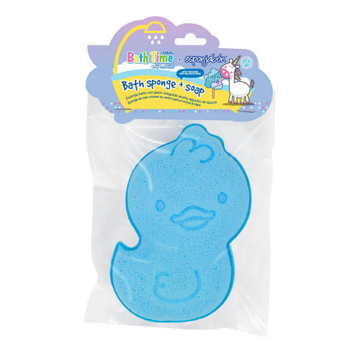 EsponJabón Patito con Aromas Chicle de Fresa y Algodón de Azúcar – 1 Unidad – Infantil – T.Taio - T.taio : Cotton Candy - 1