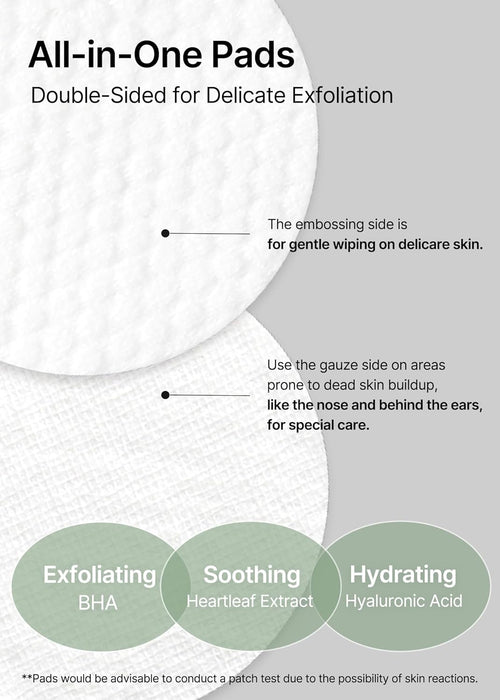 Discos Exfoliantes Heartleaf BHA Peeling Pad 60 uds - Celimax - 5
