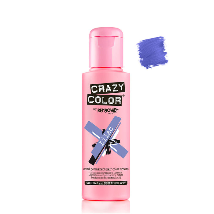 Tinte Semi Permanente sin Amoniaco 100ml - Crazy Color : 55 -  Lilac - 1