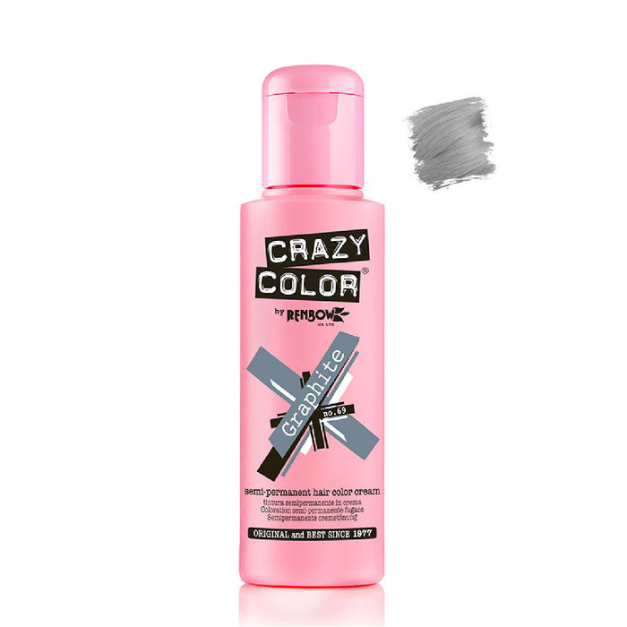 Tinte Semi Permanente sin Amoniaco 100ml - Crazy Color : 69 -  Graphite - 1