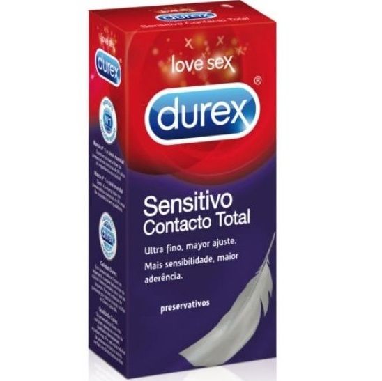 Sensitivo Contacto Total Preservativos - Durex : 12uds - 2