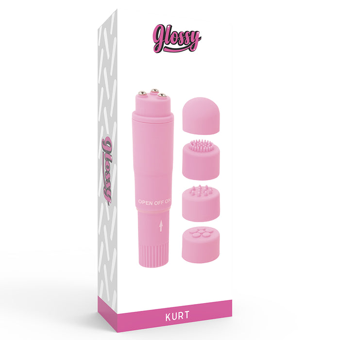 Pocket Kurt Masajeador Rosa - Glossy - 1