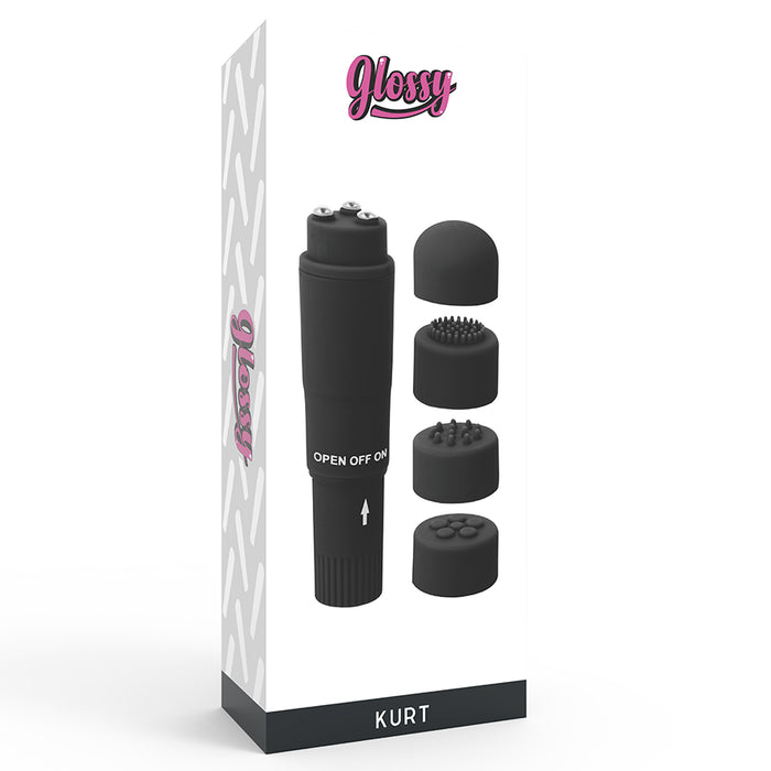 Pocket Kurt Masajeador Negro - Glossy - 2
