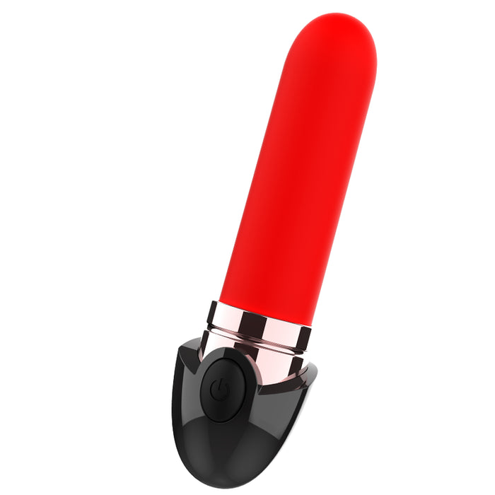 Pintalabios Vibrador Recargable Luxe Negro / Gold - Coquette - 4