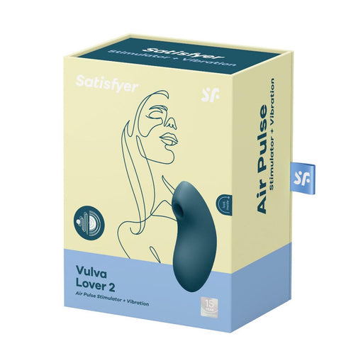 Vulva Lover 2 Estimulador y Vibrador - Azul - Satisfyer - 1