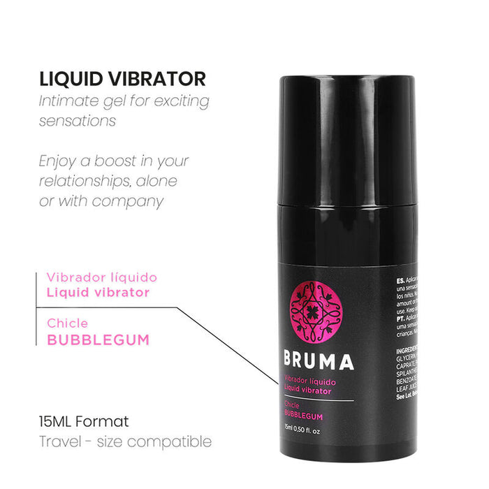 Gel Vibrador Líquido sabor Chicle 15ml - Bruma - 3