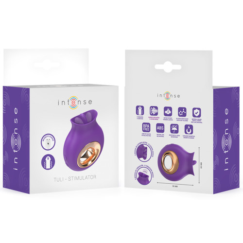 Tuli Estimulador de Clítoris 9 Vibraciones & 9 Oscilaciones – Morado - Intense - 5