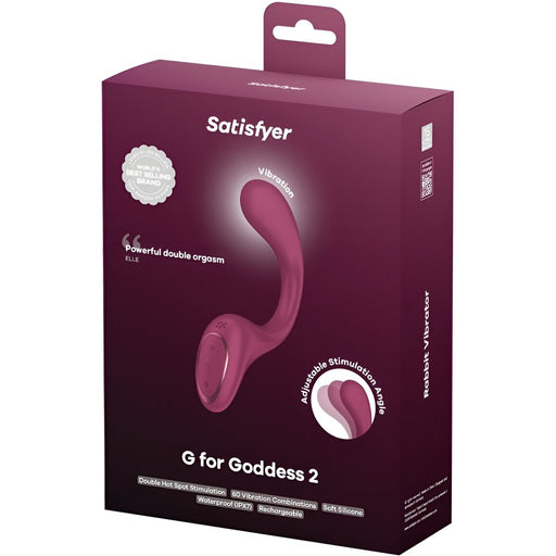Vibrador Rabbit "G For Goddess 2" Burdeos - Satisfyer - 1