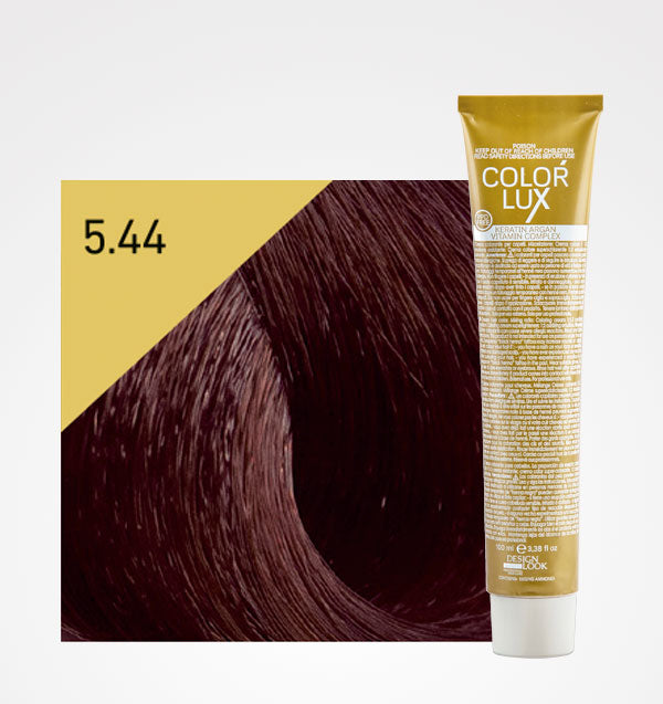 Tinte en Crema Color Lux 100ml - Design Look : 5.44 Castaño Claro Cobre Intenso - 1