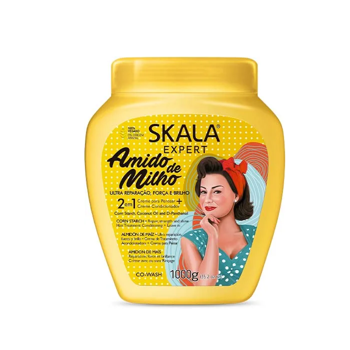 Crema Acondicionadora Almidón de Maíz - Amido 1000ml - Skala - 1