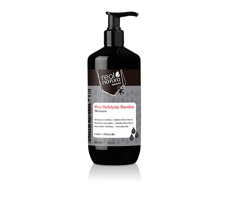Champú Sem Sal para Nutrir el Cabello - Champô Sem Sal Pro-nutrição Bomba 500 ml - Real Natura - 1
