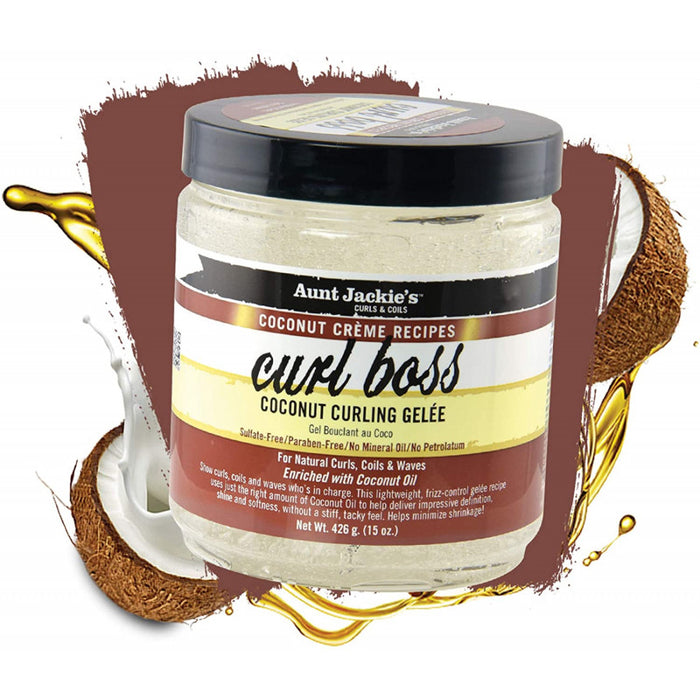Gel Fijador de Rizos - Curl Boss Coconut - Aunt Jackie's - 2