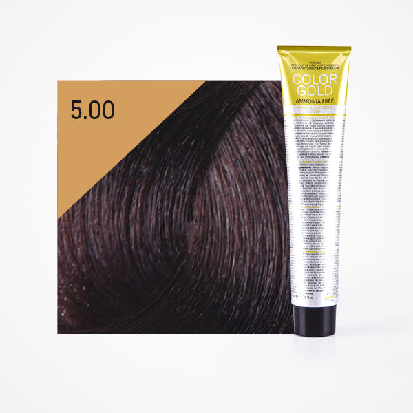 Tinte Color Gold sin amoniaco 100ml - Design Look : 5.00 Castaño Claro Intenso - 1