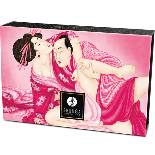  Kit Polvos de Masaje Comestible Sabor Frambuesa - Shunga - 2
