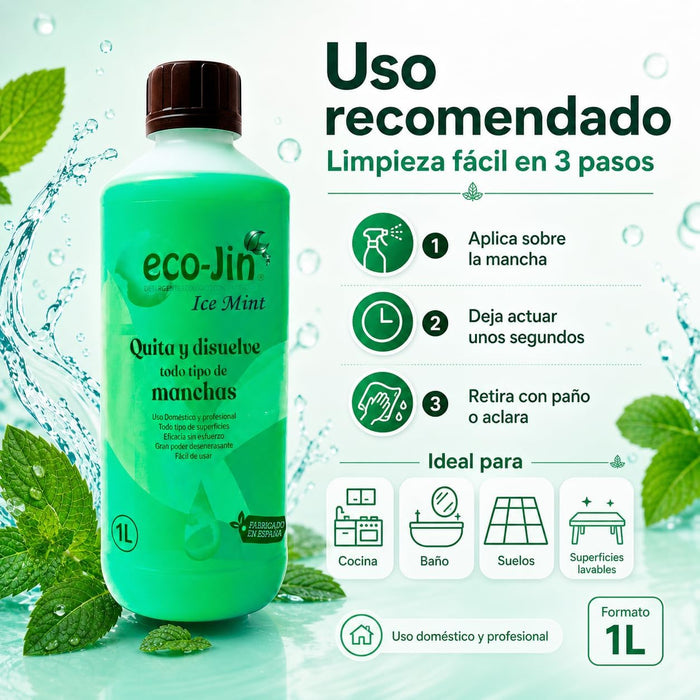 Limpiador Multiusos Concentrado Ice Mint - 1 litro - Eco-jin - 2