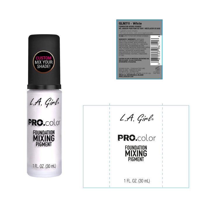 Mezclador de Bases - Pro Color Mixing Pigment - L.A. Girl : Blanco - 2