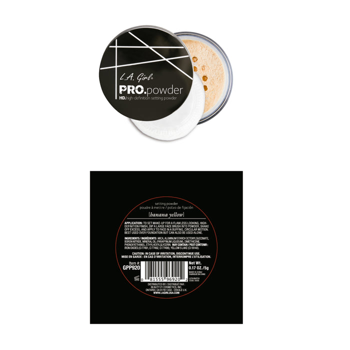 Polvos Sueltos - Hd Setting Powder - Banana Yellow - L.A. Girl : Banana Yellow - 2