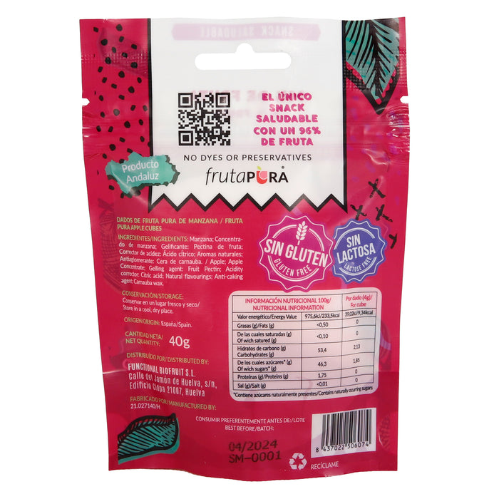 Snack Saludable de Fruta - Manzana - Fruta Pura - 2