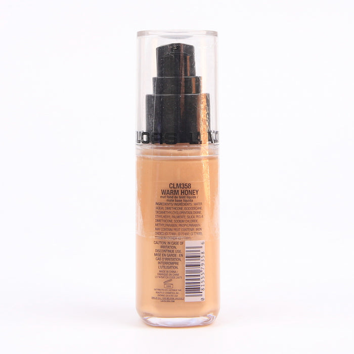 Base de Maquillaje Líquida - Truly Matte - L.A. Colors : Warm Honey - 2