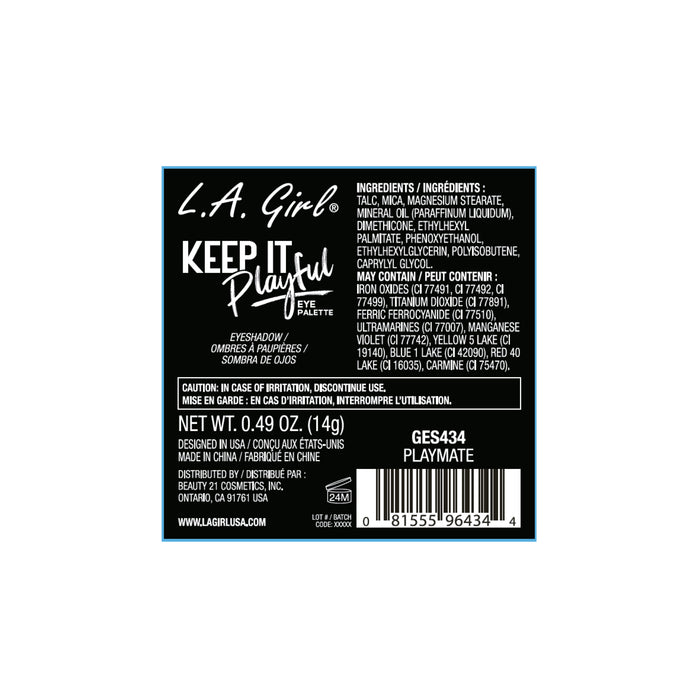 Paleta de Sombras Edición Limitada - Keep It Playful - L.A. Girl : Playmate - 4