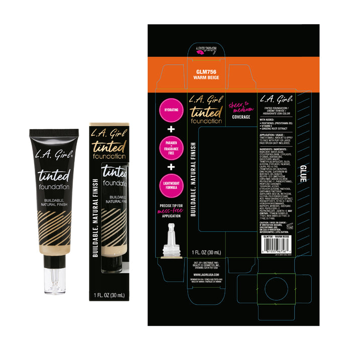 Base de Maquillaje Tinted Foundation - L.A. Girl : Warm Beige - 2