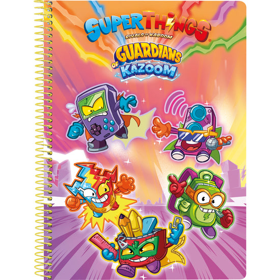 Libreta Cuarto 80 H. Tapas Duras Superthings Guardians of Kazoom - Safta - 1