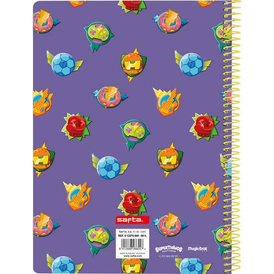 Libreta Cuarto 80 H. Tapas Duras Superthings Guardians of Kazoom - Safta - 2