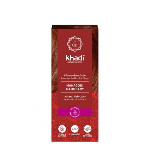 Tinte Henna Natural - Castaño Caoba 100gr - Khadi - 1