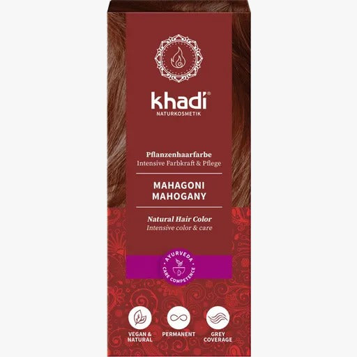 Tinte Henna Natural - Castaño Caoba 100gr - Khadi - 1